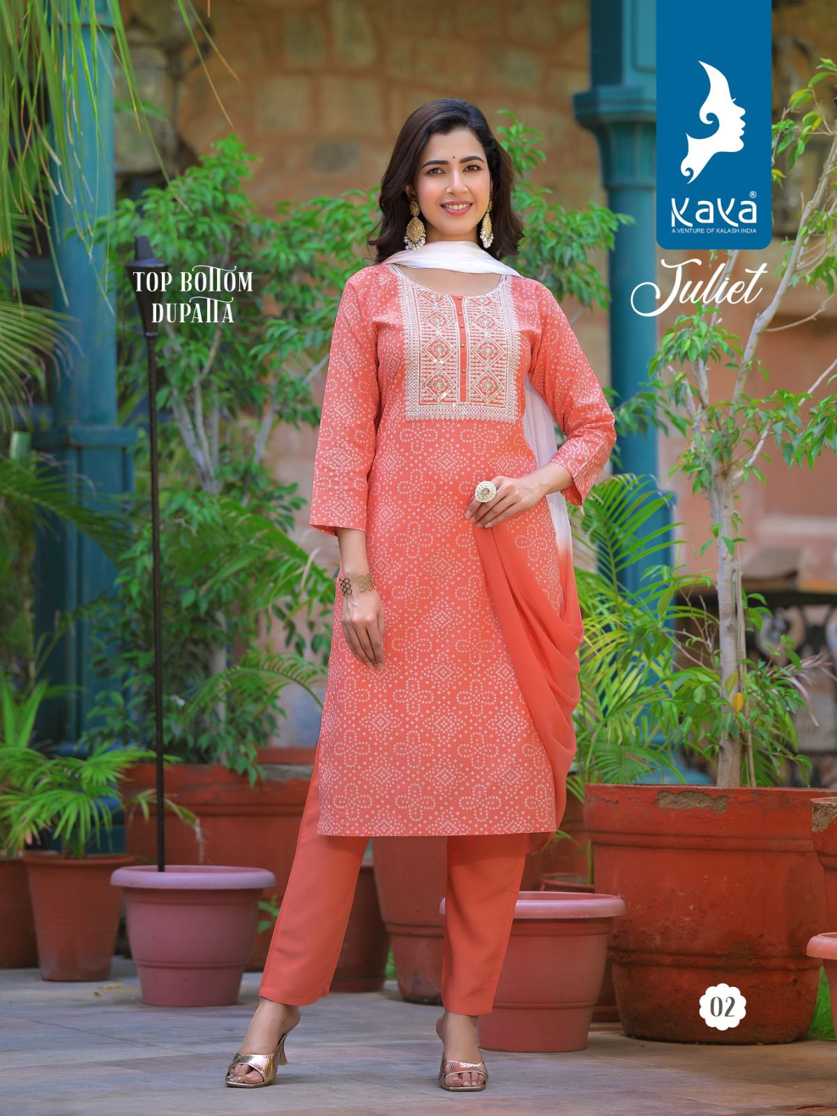 Juliet By Kaya Rayon Readymade Suits Catalog
